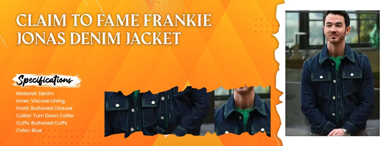 Claim To Fame Frankie Jonas Denim Jacket