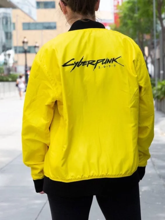 Cyberpunk 2077 Bomber Yellow Jacket