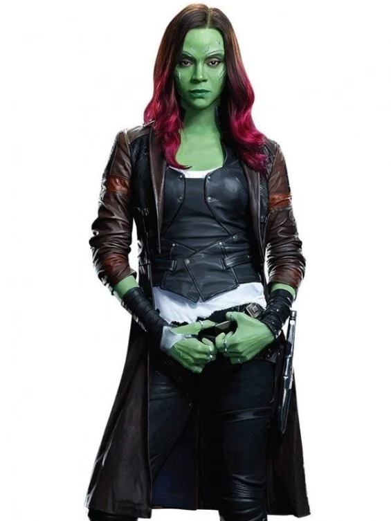 Gamora Guardians of the Galaxy 2 Leather Coat
