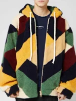 Life Is Good Future Multi-Color Hooded Sherpa Jacket