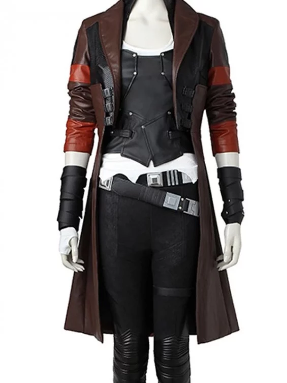 Gamora Guardians of the Galaxy 2 Leather Coat