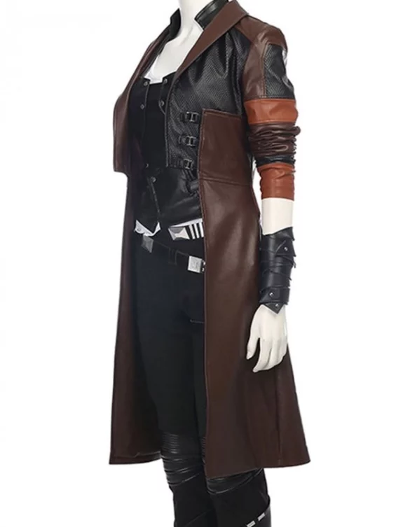 Gamora Guardians of the Galaxy 2 Leather Coat