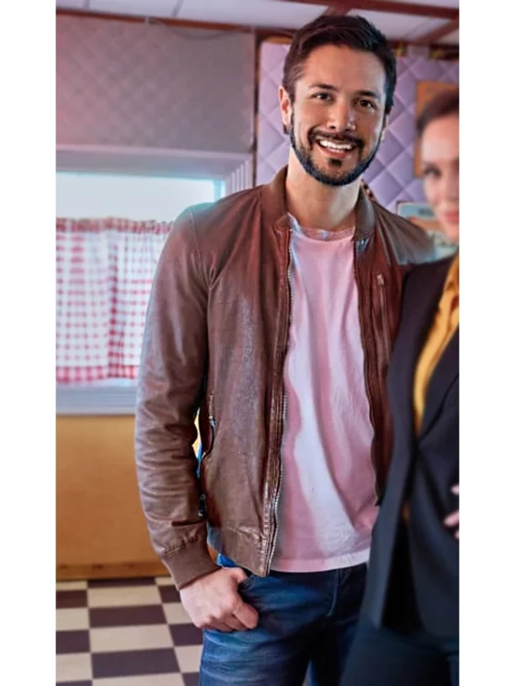 Hearts In The Game 2023 Marco Grazzini Brown Leather Jacket