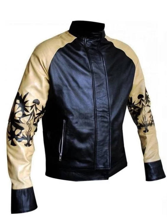Kung Fury Cobra Bomber Leather Jacket