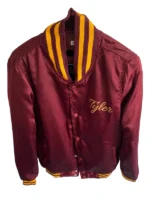 Regina Irma Vep Devon Ross Red Varsity Jacket