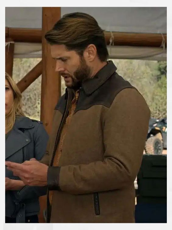 Big Sky S03 Jensen Ackles Brown Leather Jacket