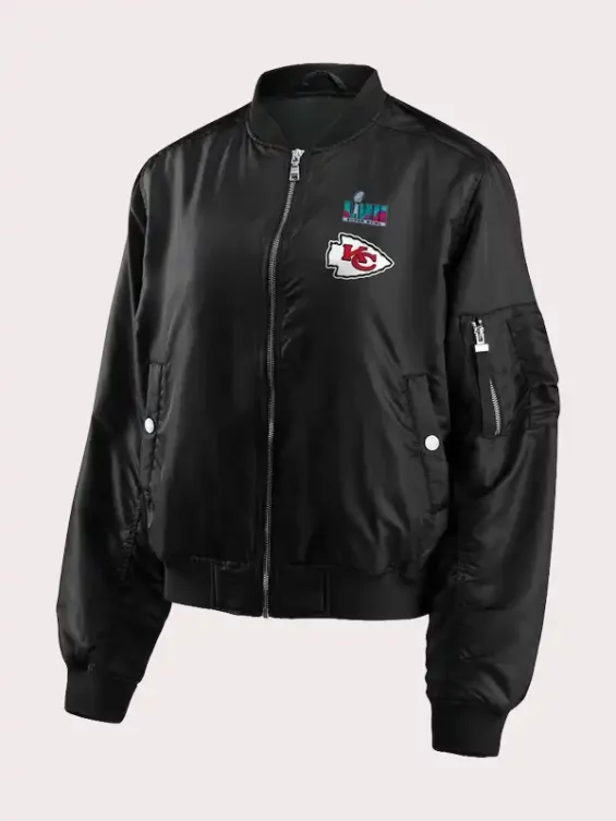 Kansas City Chiefs Black Bomber Jacket