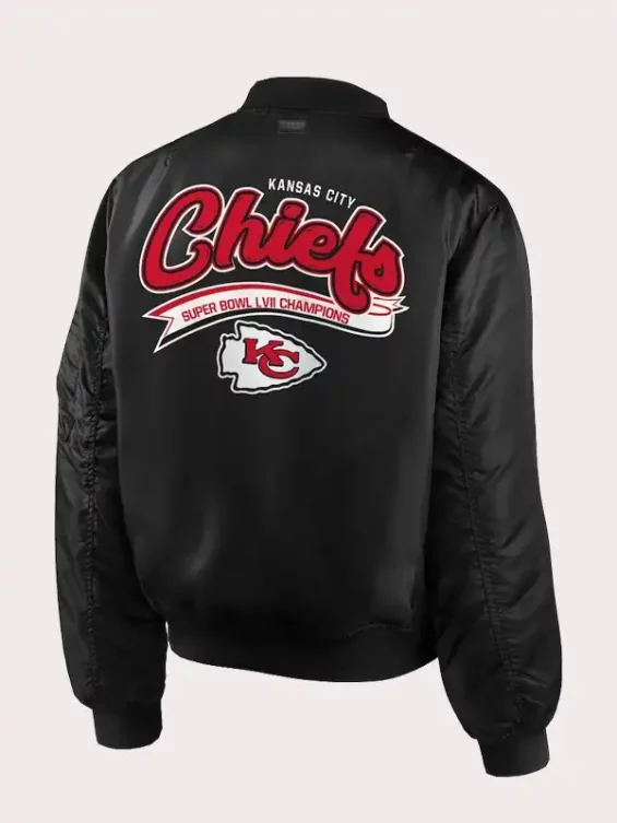 Kansas City Chiefs Black Bomber Jacket