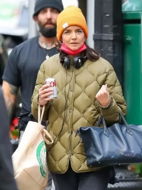 Katie Holmes Rare Objects Puffer Jacket