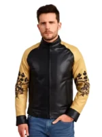 Kung Fury Cobra Bomber Leather Jacket
