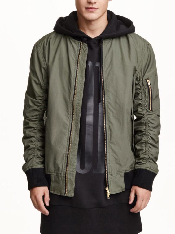 La Brea Lucas Hayes Green Bomber Jacket