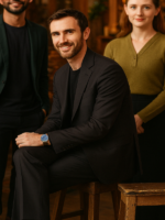 Matthew Lewis Black Blazer