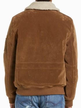 Men’s Bomber Suede Leather Jacket