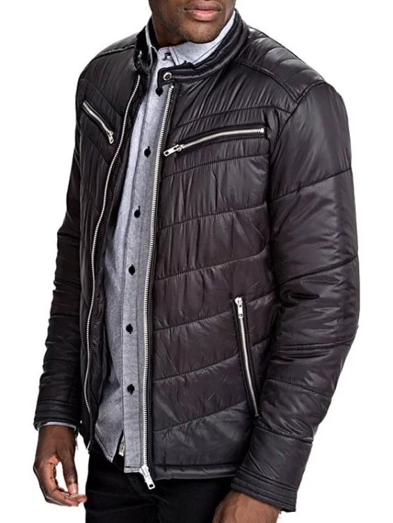 Mens Cordura Bomber Jacket Black