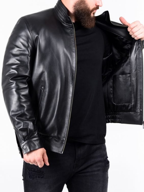 Mens Leather Designer Biker Jacket