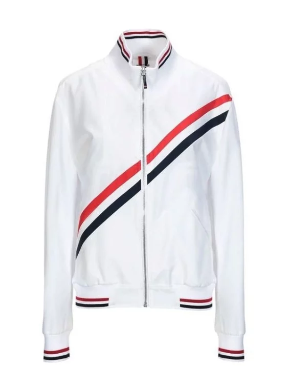 Men’s White Bomber Jacket