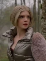 Meredith Kampouris Grey Puffer Jacket