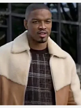 Michael J Ferguson Brown and Off White Jacket