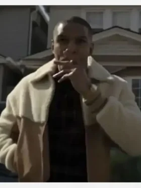 Michael J Ferguson Brown and Off White Jacket