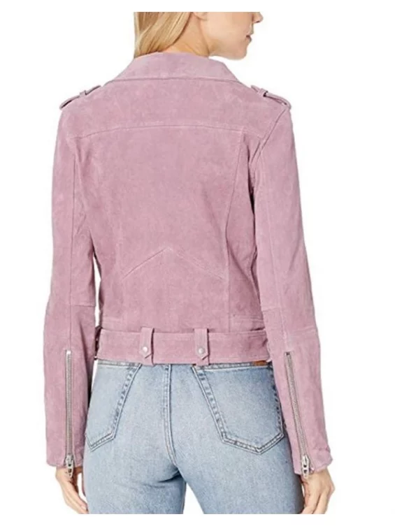 Nini High School Musical Pink Biker Leather Jacket