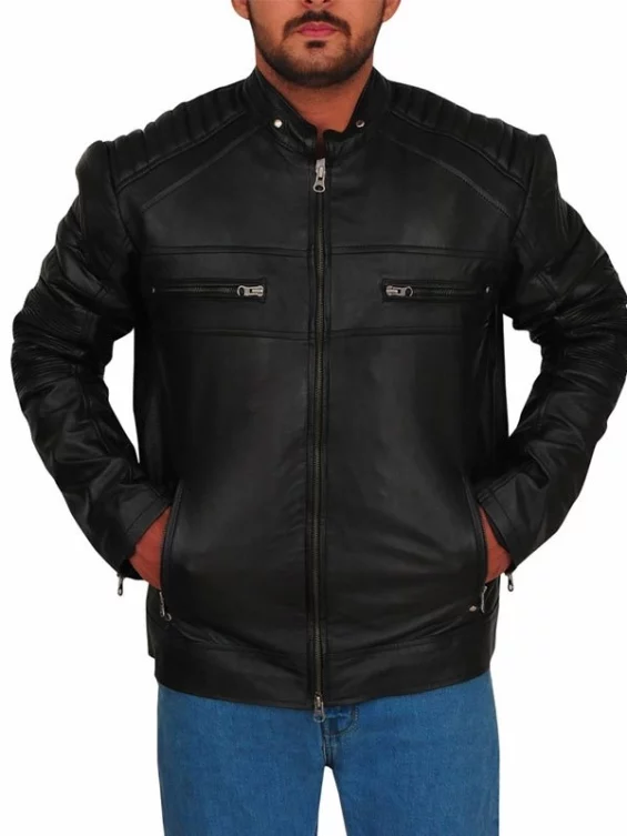 Riverdale Chuck Clayton Cafe Racer Leather Jacket
