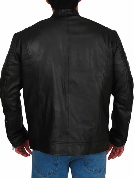 Riverdale Chuck Clayton Cafe Racer Leather Jacket