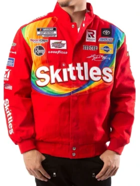 Skittles Racing Red Bomber Jacket