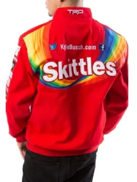 Skittles Racing Red Bomber Jacket