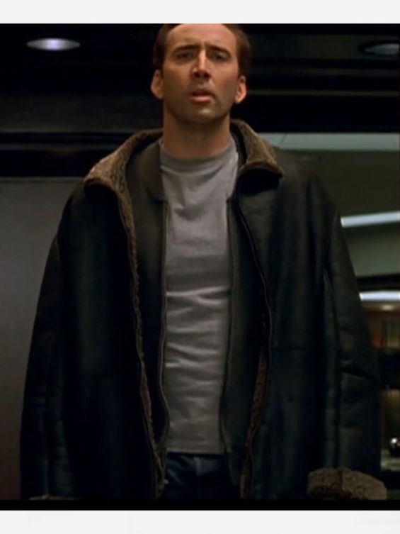 The Family Man Nicolas Cage Shearling Jacket