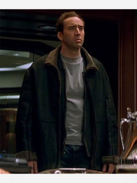 The Family Man Nicolas Cage Shearling Jacket