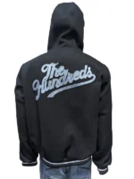 The Hundreds Black Letterman Jacket - Image 5