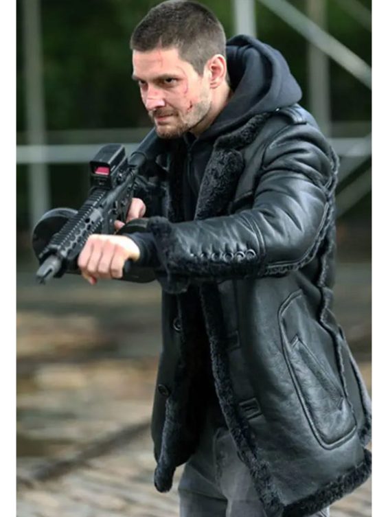 The Punisher 2 Billy Russo Shearling Leather Jacket