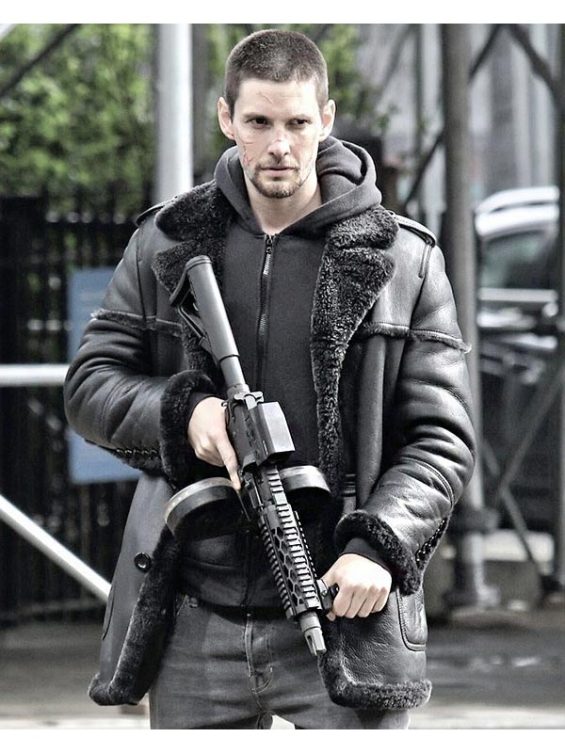 The Punisher 2 Billy Russo Shearling Leather Jacket