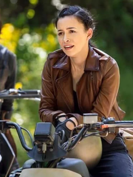 The Walking Dead Rosita Espinosa Leather Biker Jacket