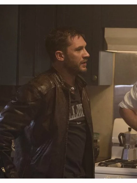 Venom Eddie Brock Biker Leather Jacket