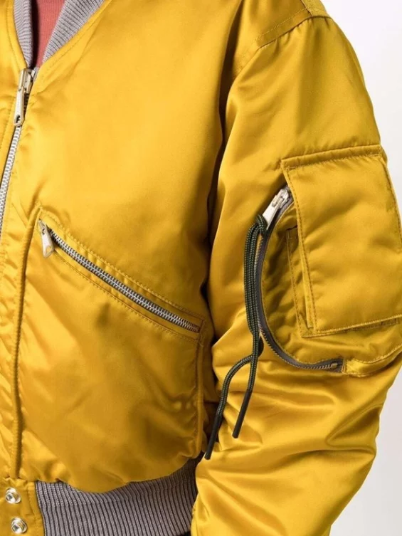 Women Reversible Cropped Bomber Jacket