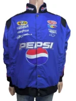 Front view of the Pepsi JG Racing Jacket with colorful sponsor logos.