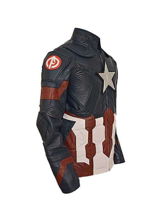 Civil War Captain America Leather Jacket