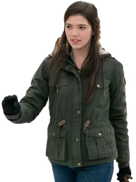 Heartland Georgie Hooded Green Cotton Parka Jacket