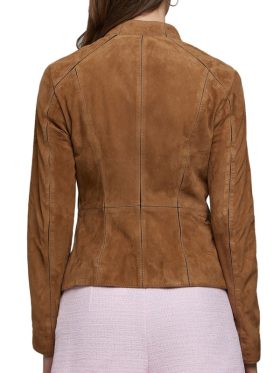 Brown Suede Leather Jacket Women’s