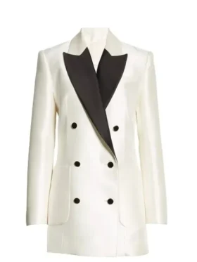 Dynasty Elaine Hendrix White Blazer