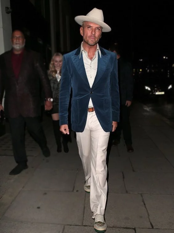 Matt Goss Suede Leather Blazer