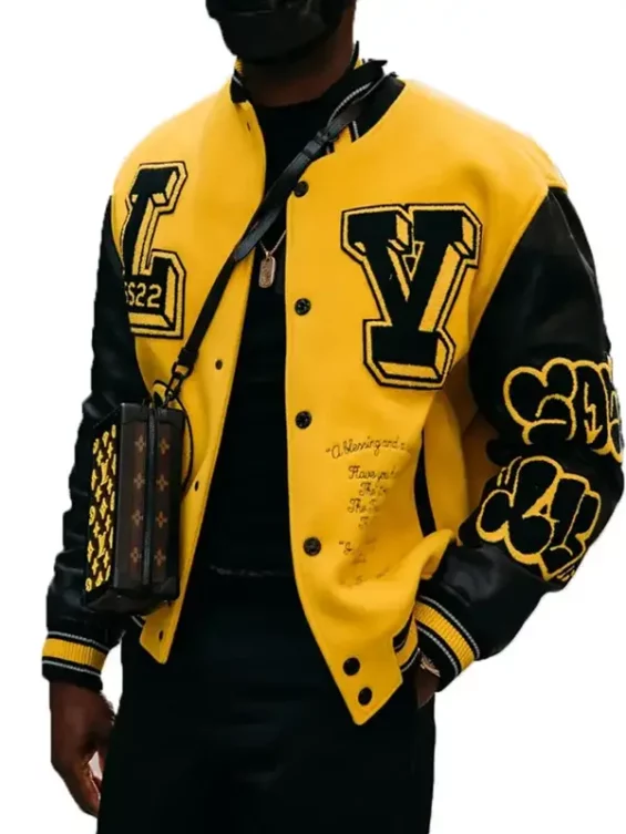 Mens Louis Vuitton Yellow Jacket