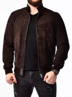 Brown Suede Leather Jacket Men’s