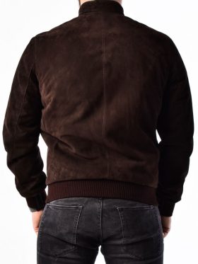 Brown Suede Leather Jacket Men’s