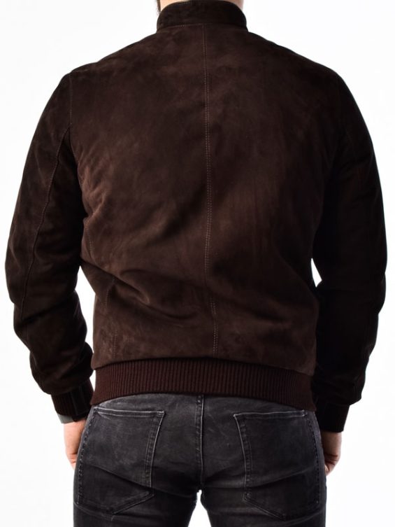 Brown Suede Leather Jacket Men’s