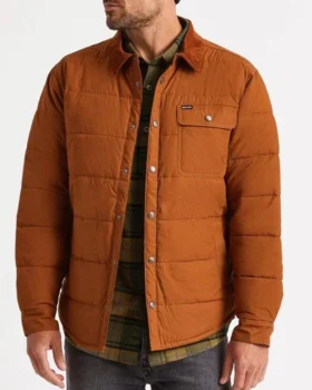 Archie Andrews K.J. Apa Brown Quilted Jacket