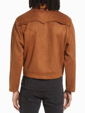 Shirt Style Men’s Suede Jacket