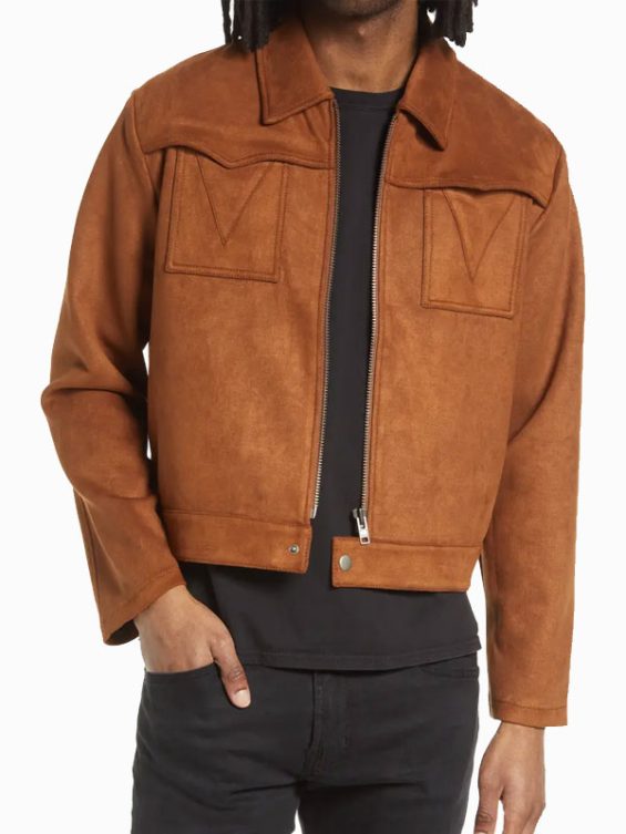 Shirt Style Men’s Suede Jacket