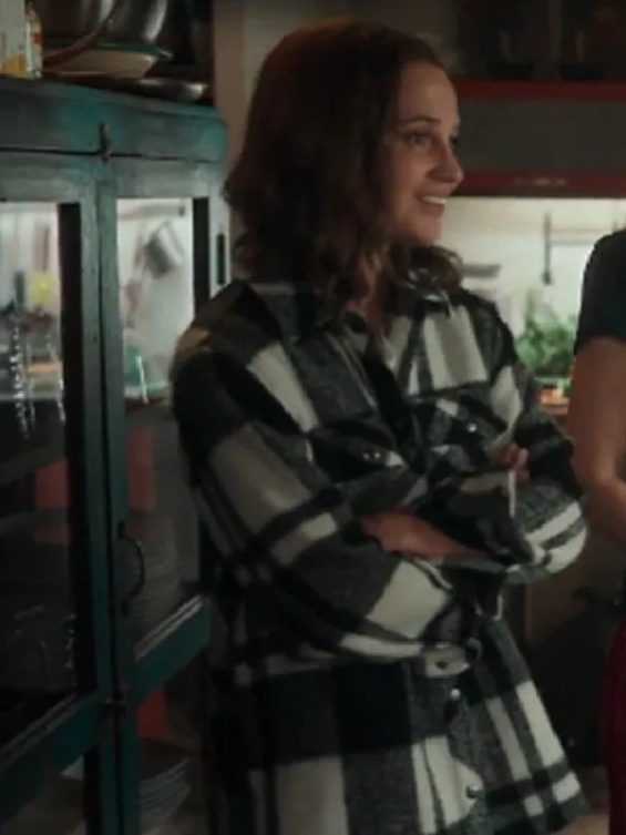 Alicia Vikander Irma Vep 2022 Plaid Jacket